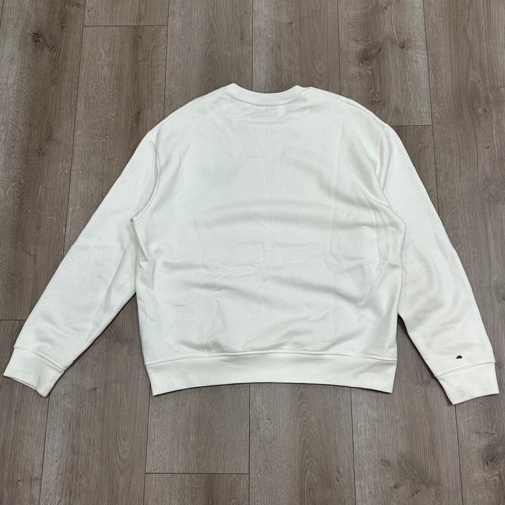 Emporio Armani Cream Gray Logo sweatshirt sweater crewneck size XL B13 - Picture 8 of 9